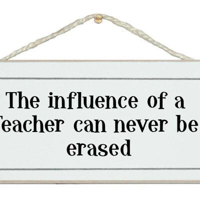 Influence d'un enseignant... Signes