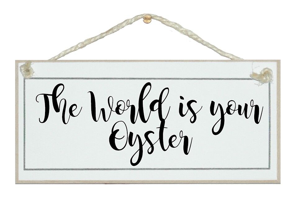 Il mondo è la tua ostrica Segni generali