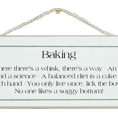 Baking montage Home Signs