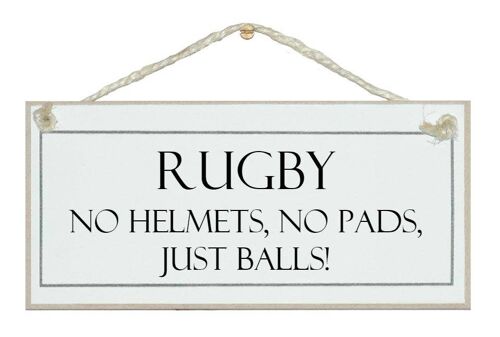 Rugby...just balls! Sport Signs