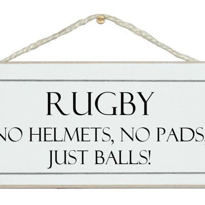 ¡Rugby... sólo pelotas! Signos deportivos