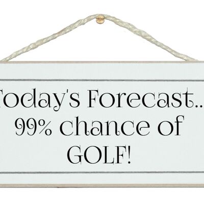 Les prévisions d'aujourd'hui... Golf ! Signes sportifs