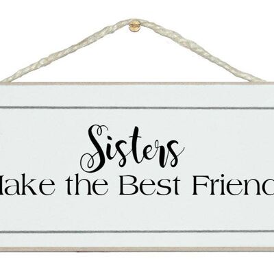 Schwestern sind die besten Freunde Allgemeine Zeichen