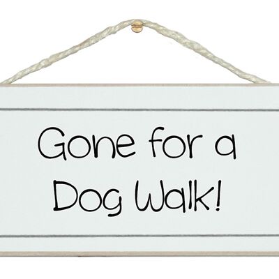 Weg für einen Hundespaziergang Animal Home Signs
