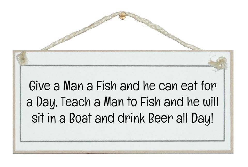 Gib einem Mann einen Fisch … Sportzeichen