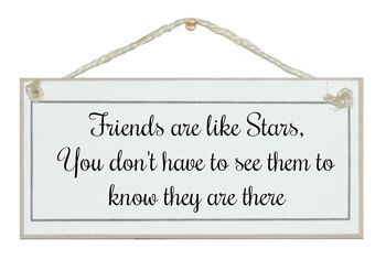 Les amis sont comme des étoiles... Signes généraux