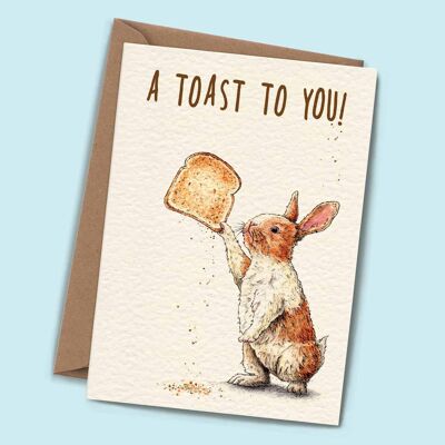 Ein Toast auf Sie Karte – Geburtstagskarte