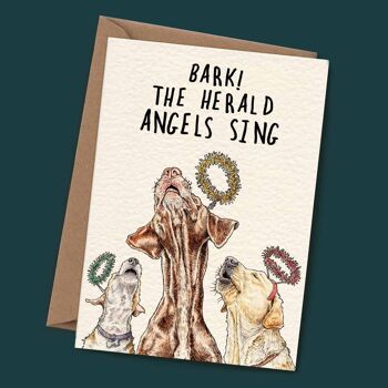 Bark Angels Card - Carte de vacances - Carte de Noël 1