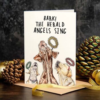 Bark Angels Card - Carte de vacances - Carte de Noël 2