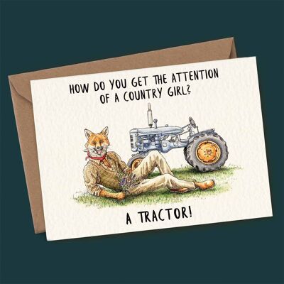 Country Girl Card - Liebeskarte