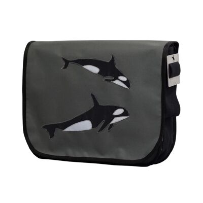 Sac en toile XL Orca | gris / noir / blanc