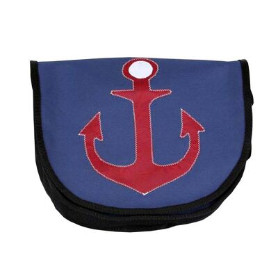 Anchor | Medium Canvas Bag blue red