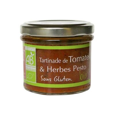 PASTA DE TOMATE CON PESTO HIERBAS ECOLÓGICAS 100g