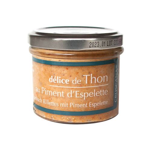 DELICE DE THON AU SEL DE GUERANDE ET PIMENT D'ESPELETTE 100g