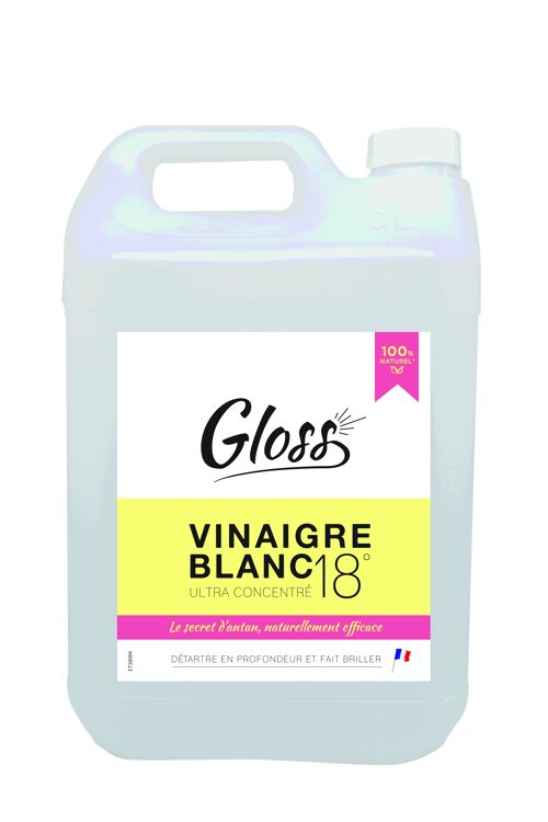 Gloss vinaigre blanc liquide ultra concentré 18°