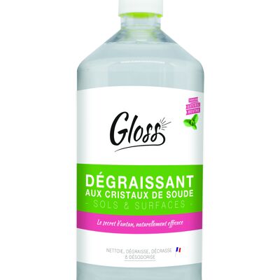 Gloss dégraissant aux cristaux de soude sols et surfaces