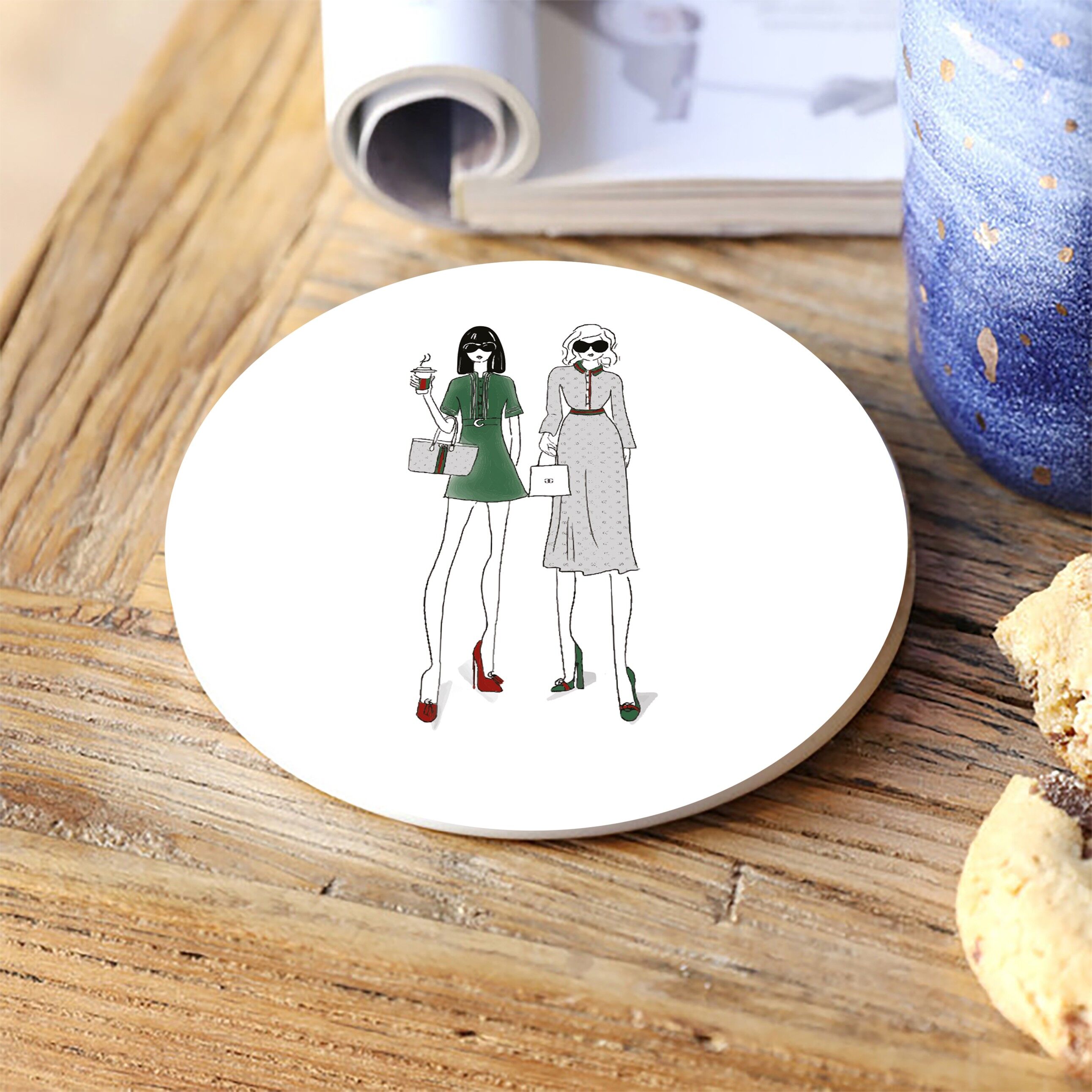 Best Friends- Sottobicchiere in porcellana fine GG PRE-ORDINE