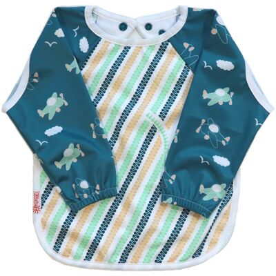 Sleeve bib 'Fly' n Drive '- baby / toddler bib - size M