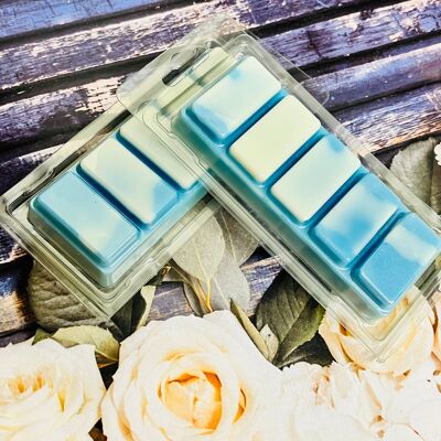 Wax Melt Snap Bars - Blue Skies Fragrance  White LabelWhite/Plain