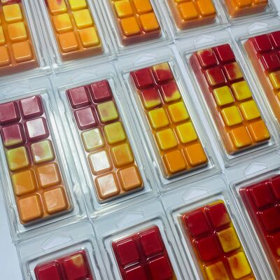 Wax Melt Snap Bars - Citrus Explosion Fragrance  Simply Wax BrandedColoured