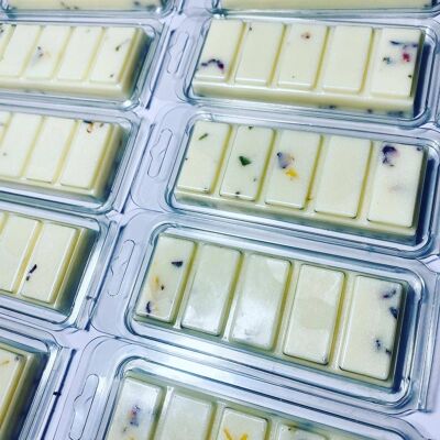 Wax Melt Snap Bars - Lavender and Chamomile Fragrance  White LabelColoured