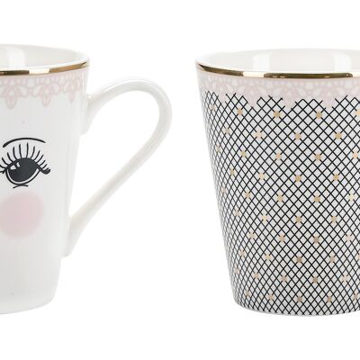 Lace Coffee mugs set, 4 pcs GIFTBOX