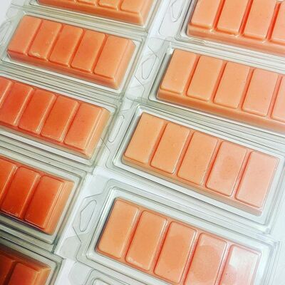 Wax Melt Snap Bars - Nectarine and Apricot Fragrance  White LabelColoured