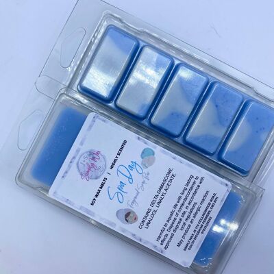 Wax Melt Snap Bars - Spa Day Fragrance  White LabelColoured