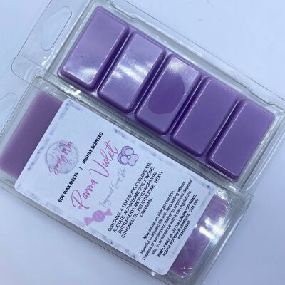 Wax Melt Snap Bars - Sweet Violet Fragrance  White LabelColoured