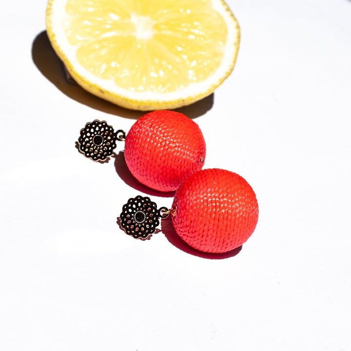 Soli Lolita Orecchini Pin - Rosa acido