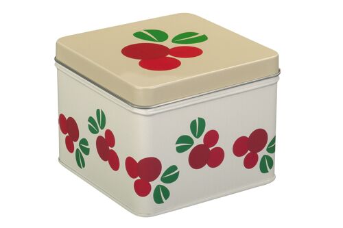 Small Tin Box, Cranberry