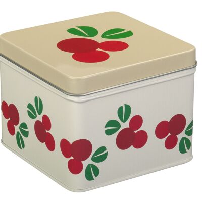 Small Tin Box, Cranberry