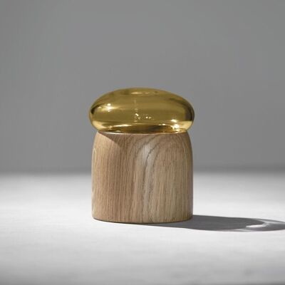 Boletus Oak/Amber Glass, w. 9 cm