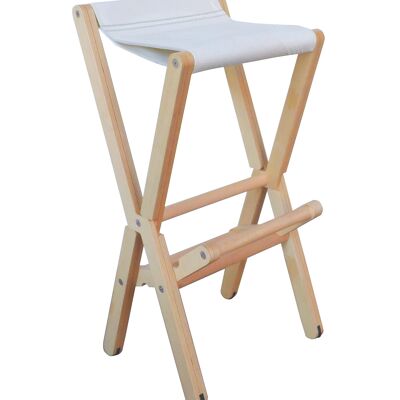 Tabouret haut en bois