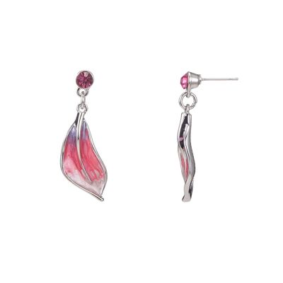 Aika - Boucle d'oreille tige fuchsia