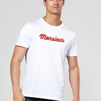 Monsieur Herren-T-Shirt (Samteffekt)