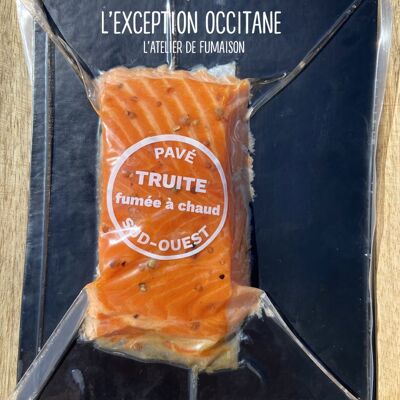 Hot smoked salmon Pyrenean trout (loaf 180 gr)