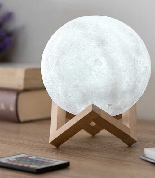 Lampe Lune pour enfants sans fil - Multicolore - Tactile et télécommande