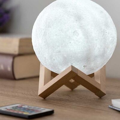 Moon lamp for children wireless - Multicolored - Touch and remote control