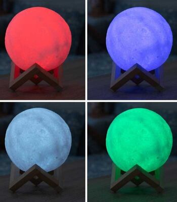 Lampe Lune pour enfants sans fil - Multicolore - Tactile et télécommande 2