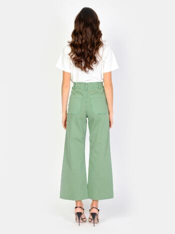 Wide cropped fauve olive 4