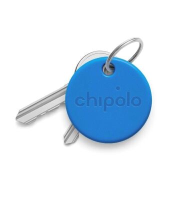 Porte-clés connecté - Application IOS & Android - Couverture 60m - Chipolo - Bleu 1