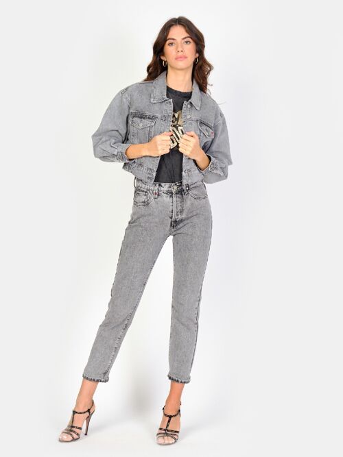 Jacket oversize vanessa ice grey