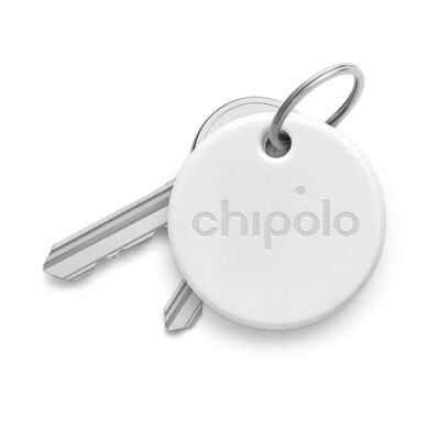 Porte-clés connecté - Application IOS & Android - Couverture 60m - Chipolo - Blanc