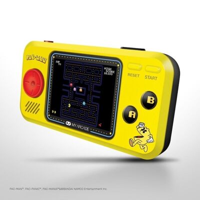 Arcade-Taschenkonsole - 3 Retro-Gaming-Spiele - Pac Man - Offizielle Lizenz