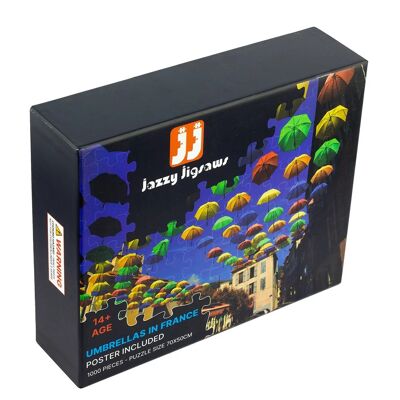 Jazzy Jigsaws™ 1000 Piece Jigsaw Puzzle for Adults - Umbrellas In France Jigsaw