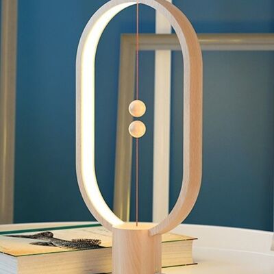 Lampada a LED magnetica e decorativa in legno - Heng Balance Ellipse