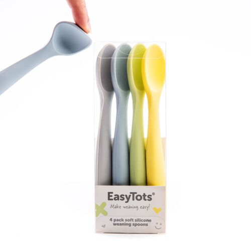 Silicone Soft Tip Bendable Weaning Spoons (4pk)