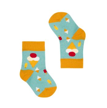 Chaussettes de crème glacée pour enfants 1