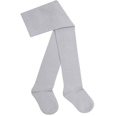 Collant in cotone grigio per bambini